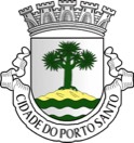 Das Wappen der portugiesischen Gemeinde Porto Santo.